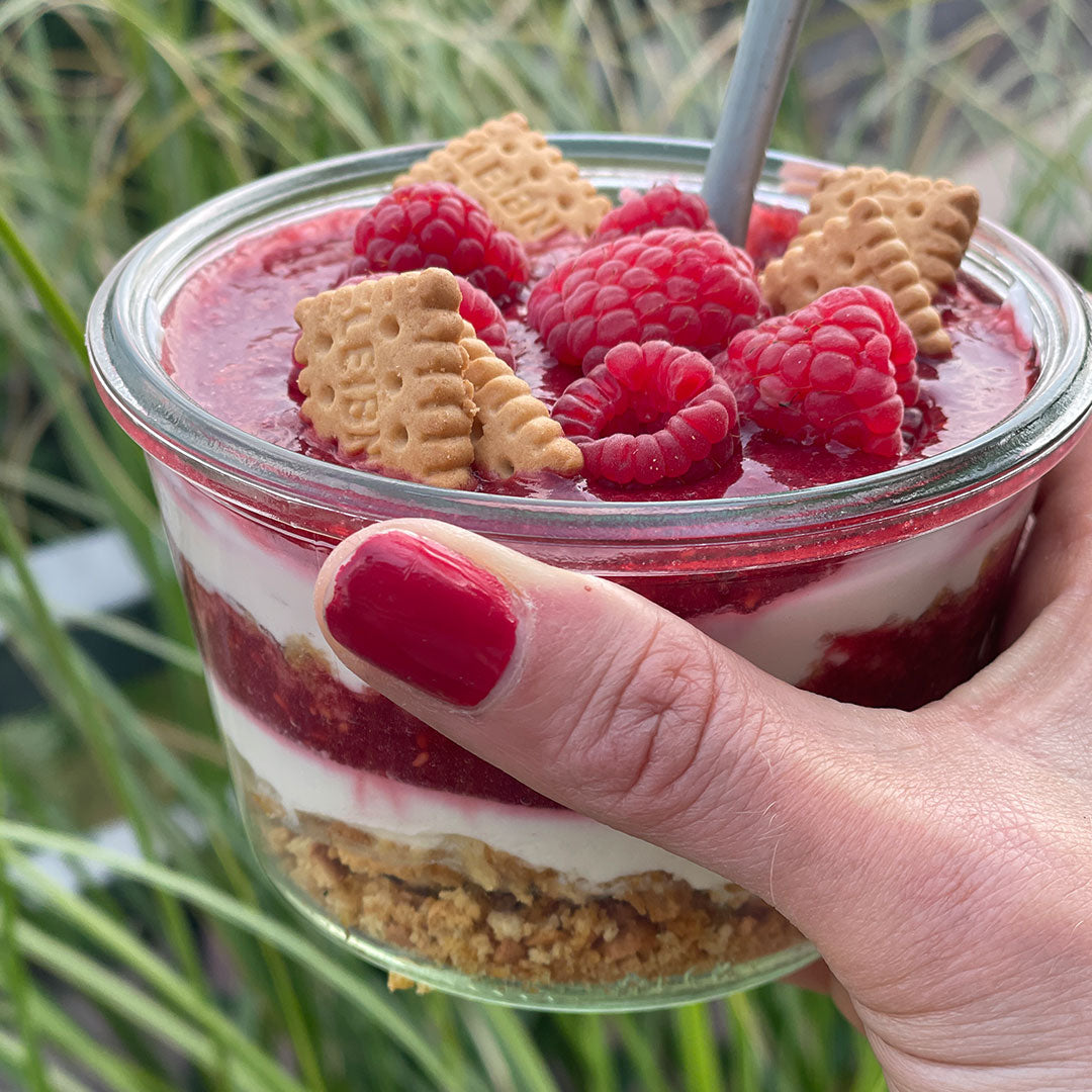 Forest Raspberry No-Bake Cheesecake – vomFASS Coronado & Ventura