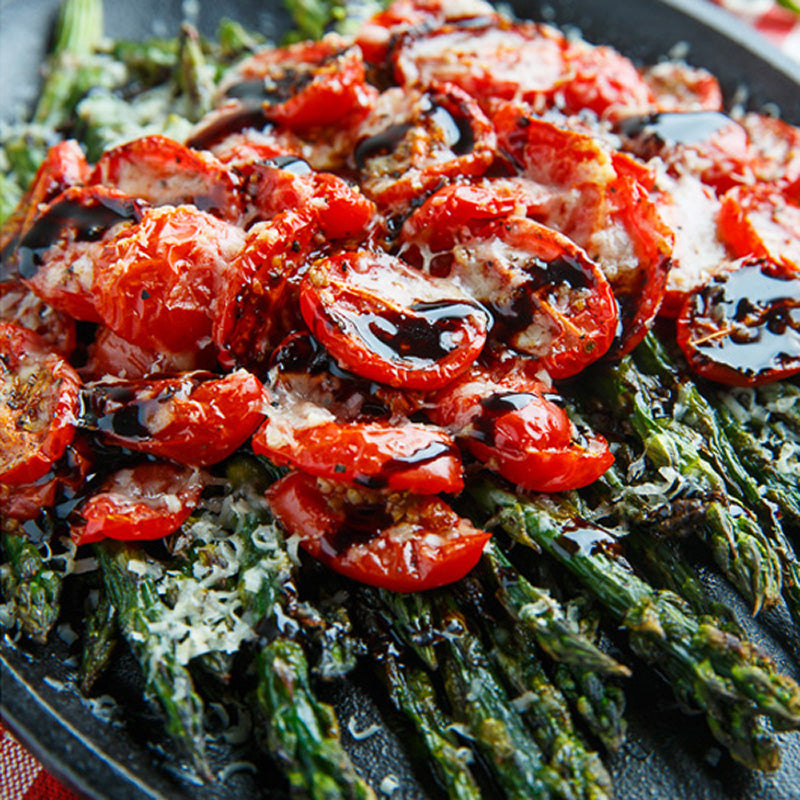 Balsamic Parmesan Roasted Asparagus and Tomatoes – vomFASS Coronado & Ventura