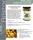 Ariston Green Olives Stuffed with Lemon Peel