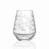 School of Fish Stemless Wine Glass