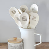 Wooden Spoons With Funny Phrases - Full Set for Kitchen: Bakers gonna bake
