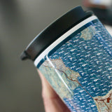 Ventura CA Map Tumbler in Woodblock