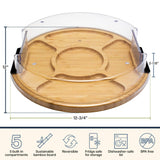 Flip, Serve & Store™ Round Charcuterie Board w/ Locking Lid
