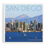 Ceramic Coaster San Diego, California Sailboats