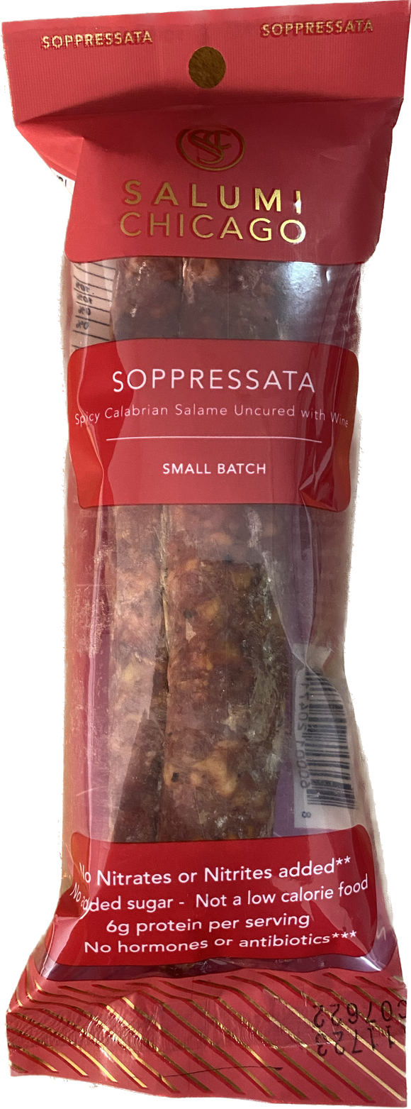 Soppressata (Uncured) Calabrian Chili Pepper Salami: 5.3 oz