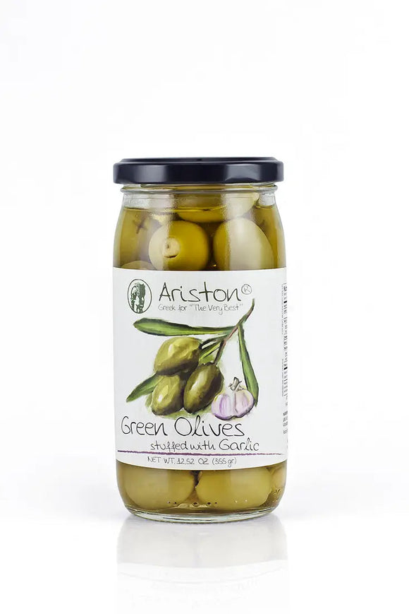 Green Olives Stuffed Garlic by Ariston